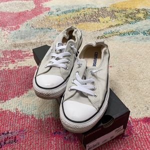 Converse sneakers, gray, size 8